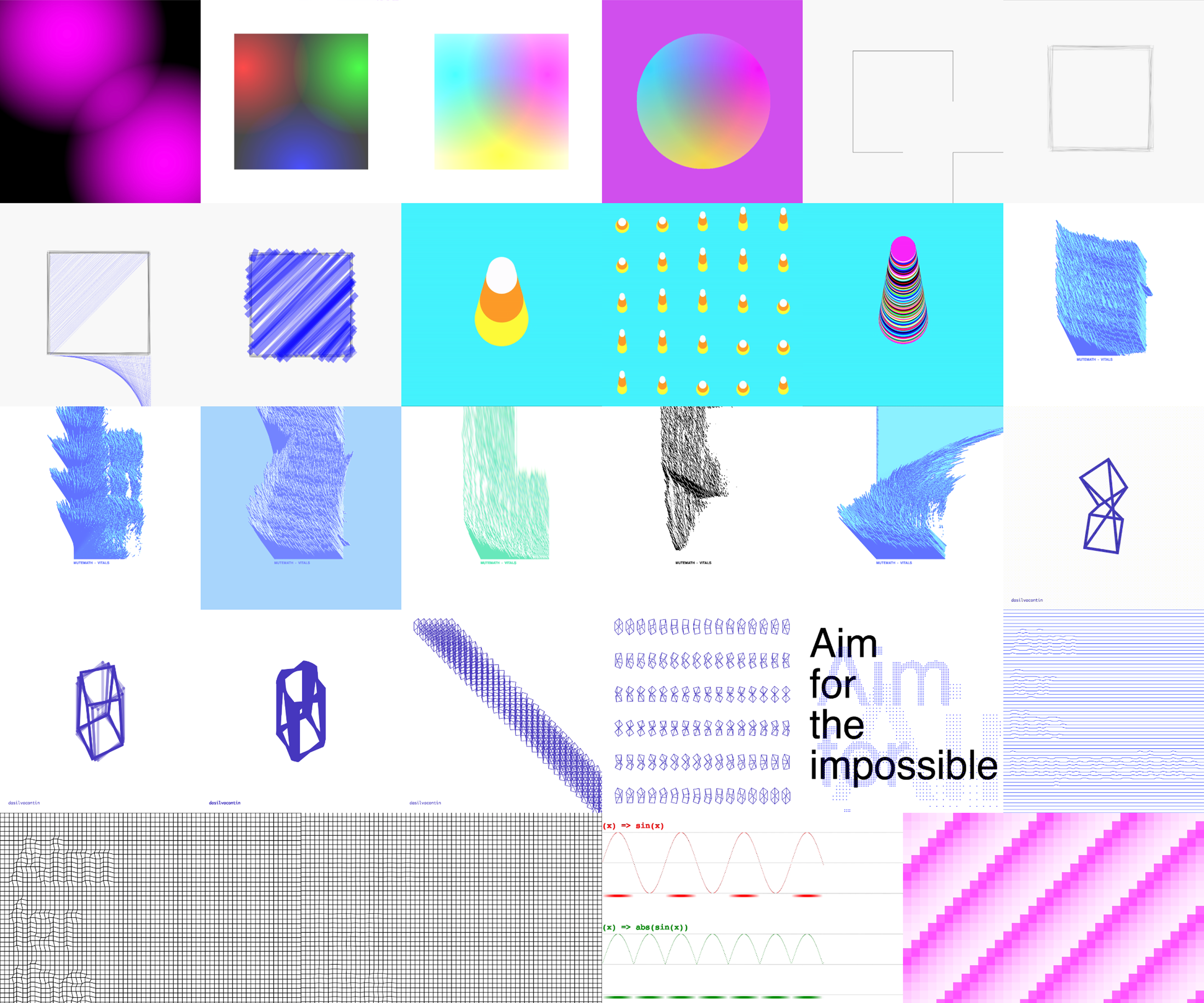 Generative art created with code