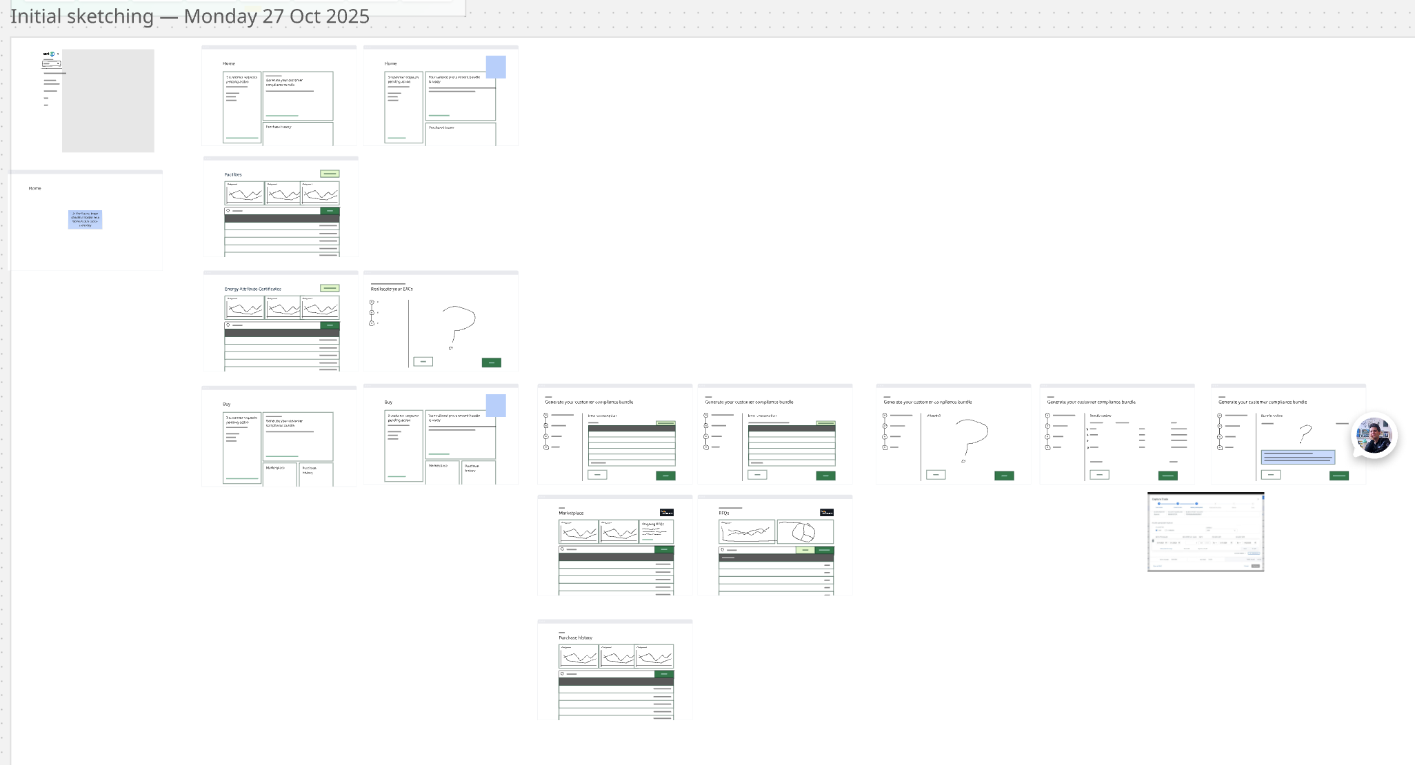 Work in progress screen 1 — early design exploration for the marketplace